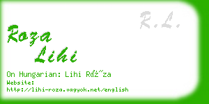 roza lihi business card